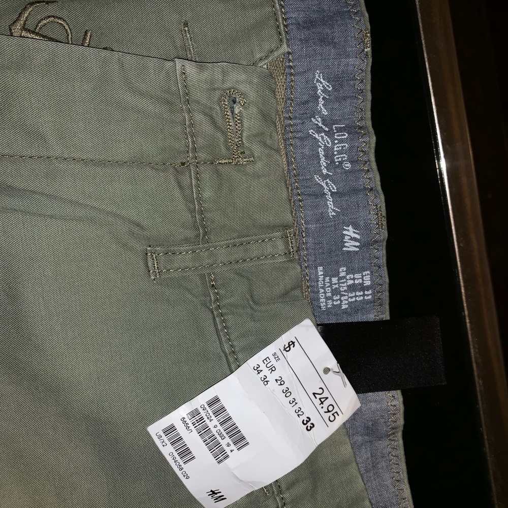 Green shorts